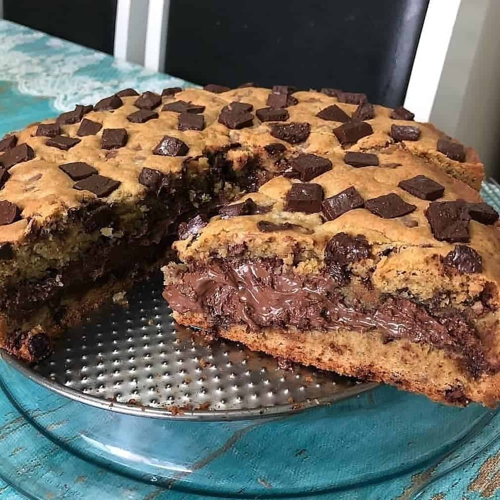 Torta Cookie Recheada