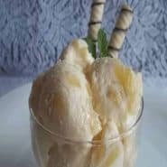 Receita de Sorvete cremoso de abacaxi