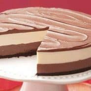 Receita de Cheesecake de chocolate com base de Negresco
