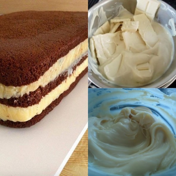 Imagem Recheio de Chocolate Branco para bolos e tortas