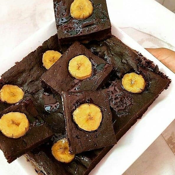 Brownie de Banana sem Açúcar