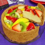 Receita de Torta colorida de frutas
