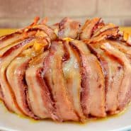 Receita de Torta de batata coberta com bacon