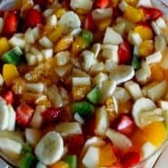 Receita de Salada de frutas com calda