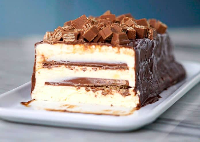 Receita de torta de sorvete kit kat