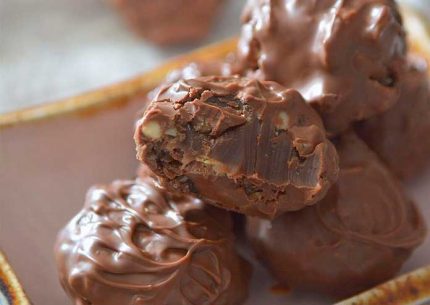 Brigadeiro de Nutella com cobertura de chocolate