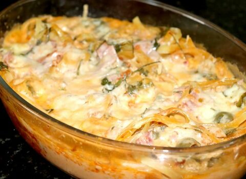Receita de macarrão ninho ao forno